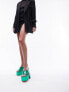 Фото #3 товара Туфли женские Topshop – Rori с платформой в кроко-черном цвете