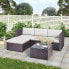 Фото #3 товара Polyrattan Gartenlounge-Set Ecksofa