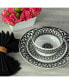 Фото #8 товара Arabesque 12-Piece Dinnerware Set, Service for 4