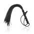 Silicone Flogger with 6 Beads Handle 26 cm Black
