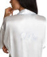 ფოტო #9 პროდუქტის 'Mrs' Satin Wrap Bridal Robe, Chemise Nightgown Set