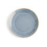 Flat Plate Ariane Terra Blue Ceramic Ø 21 cm (12 Units)