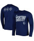 ფოტო #1 პროდუქტის Men's Navy Sporting Kansas City Jersey Hook AEROREADY Long Sleeve T-shirt
