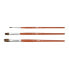 MILAN Blister Pack Of 3 Flat Brushes 121 Serie Nº 2-8 And 12