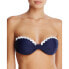 Фото #1 товара Shoshanna 267273 Women Blue Scalloped Bandeau Bikini Top Swimwear Size DD