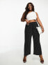 Фото #1 товара Yours wide leg trousers in mini dot print