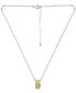 Cubic Zirconia Open Link Rondelle Slide Pendant Necklace, 16" + 2" extender, Created for Macy's