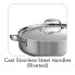 Gourmet Tri-Ply Clad 3 Quart Covered Deep Sauté Pan