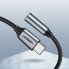 Фото #8 товара Подключение к 3,5 мм разъему для наушников UGreen Przejściówka на USB-C 10см - серый