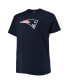 Фото #3 товара Men's Mac Jones Navy New England Patriots Big and Tall Player Name and Number T-shirt