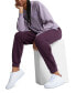 ფოტო #8 პროდუქტის Women's Embroidered-Logo High-Waist Fleece Sweatpant Jogger