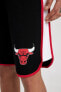 Фото #24 товара Nba Chicago Bulls Regular Fit Kısa Paça Pamuklu Şort A3822ax23sm