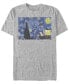 ფოტო #1 პროდუქტის Men's Sponge Paint Short Sleeve Crew T-shirt