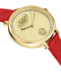 Women's Two-Hand Quartz La Villette Red Genuine Leather Strap 36mm