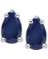 ფოტო #1 პროდუქტის Tanzanite Pear-Shape Stud Earrings (3/8 ct. t.w.) in 14k White Gold (Also in Emerald, Ruby & Sapphire)