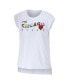 ფოტო #3 პროდუქტის Women's White Chicago Bears Greetings From Muscle T-shirt