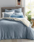 Фото #1 товара Ripple Matelassé Duvet Cover Set, Twin, Created for Macy's