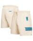 Фото #1 товара Men's Cream Charlotte Hornets Triple Tonal Woven Shorts