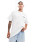 ASOS DESIGN oversized t-shirt in white with tennis back print Белый, S - Chest 38 - фото #2