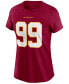 Фото #2 товара Women's Chase Young Burgundy Washington Football Team Name Number T-shirt