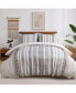 Фото #1 товара Yarn-Dyed Jacquard Cotton Duvet Cover Set with Waffle and Tufted Dots, Full/Queen
