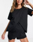 Фото #8 товара ASOS DESIGN Maternity mix & match cotton pyjama short in black