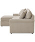 Фото #7 товара Wrenley 99" 3-Pc. Fabric Modular Chaise Sectional Sofa, Created for Macy's