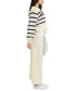 ფოტო #4 პროდუქტის Women's Helena Cotton Striped Cropped Sweater