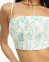 Фото #6 товара Rhythm Cairo summer crop top in blue print