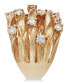 ფოტო #4 პროდუქტის D'Oro by EFFY® Diamond Woven Ring (1 ct. t.w.) in 14k Yellow Gold (Also available in White Gold)