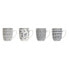 Набор из 4 кружек Mug Home ESPRIT Синий Белый Фарфор 340 ml