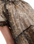 Sister Jane jacquard mini dress in leopard print