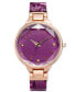 Фото #1 товара Часы INC International Concepts Purple Half-Bangle Watch