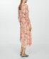 Фото #2 товара Women's Asymmetrical Hem Floral Dress