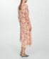 ფოტო #2 პროდუქტის Women's Asymmetrical Hem Floral Dress