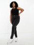 Фото #1 товара Only Curve skinny jeans in black acid wash