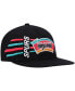 ფოტო #2 პროდუქტის Men's Black San Antonio Spurs Hardwood Classics Retro Bolt Deadstock Snapback Hat