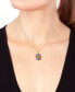 ფოტო #2 პროდუქტის EFFY® Multi-Sapphire (2-3/4 ct. t.w.) & Diamond (1/4 ct. t.w.) Flower 18" Pendant Necklace in 14k Gold