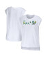 Фото #4 товара Women's White Dallas Stars Greetings From Muscle T-shirt
