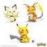 Фото #2 товара Конструктор MEGA CONSTRUX 3 Pokémon Rayo для детей (Pichu, Pikachu и Raichu)