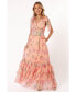 Women's Fionna Maxi Dress peach floral, XSmall - фото #1