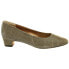 Фото #1 товара VANELi Astyr Pointed Toe Block Heels Pumps Womens Gold Dress Casual 194591