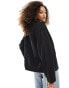 Фото #4 товара ASOS DESIGN cotton twill shacket with pocket in black