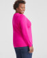 Фото #2 товара Plus Size 100% Cashmere Crewneck Sweater, Created for Macy's