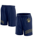 Фото #1 товара Men's Navy Milwaukee Brewers Clincher Mesh Shorts