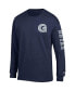 Men's Navy Georgetown Hoyas Team Stack Long Sleeve T-shirt