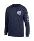 Men's Navy Georgetown Hoyas Team Stack Long Sleeve T-shirt Синий, Large - фото #3