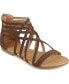 Фото #1 товара Women's Hanni Wide Width Crisscross Strappy Flat Sandals