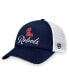 Фото #1 товара Women's Navy, White Ole Miss Rebels Charm Trucker Adjustable Hat