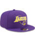 Фото #5 товара Men's Purple Los Angeles Lakers Team State 9Fifty Snapback Hat